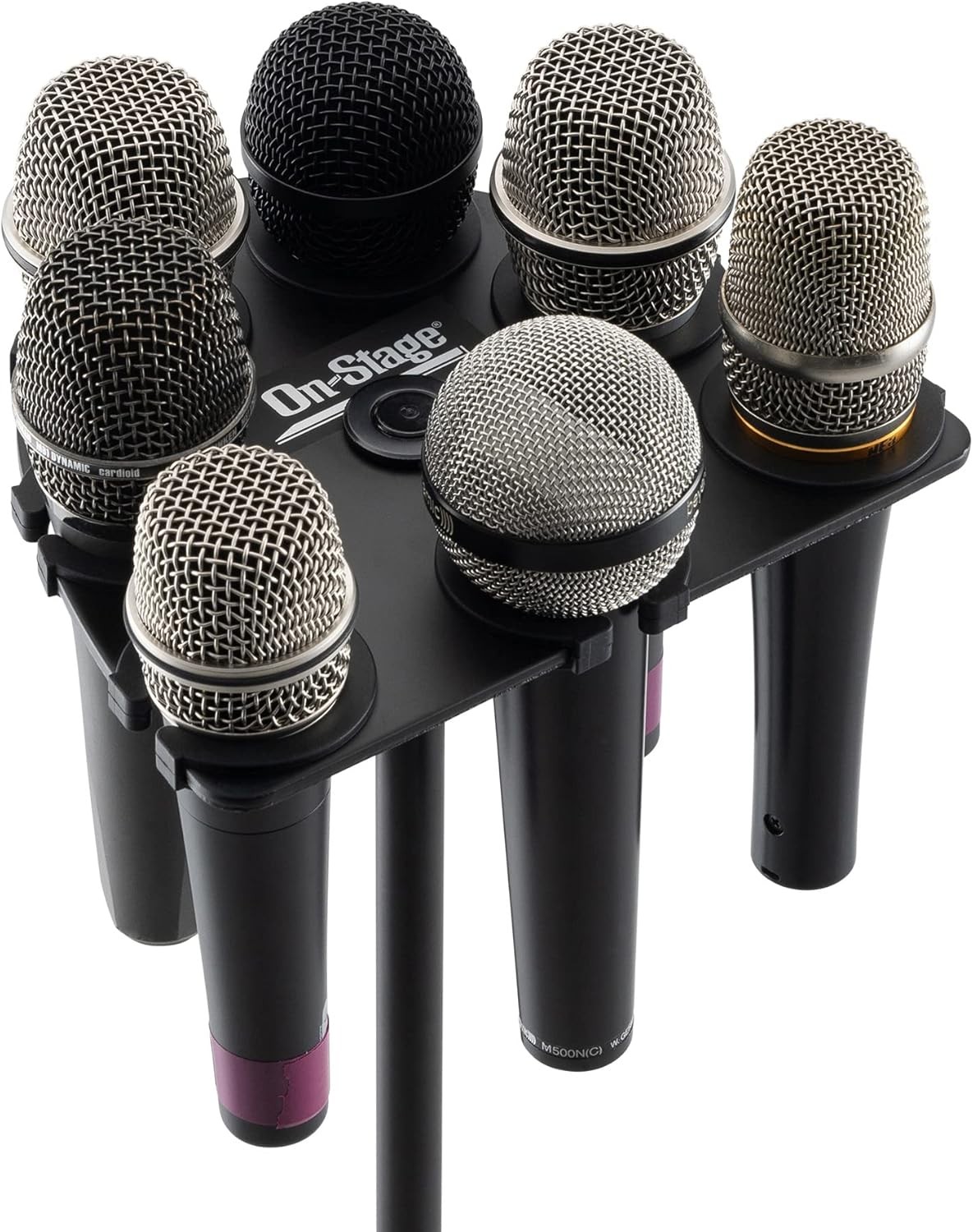 On-Stage MSA2700 Multi-Mic Holder (Microphone Organizer, Display, Black