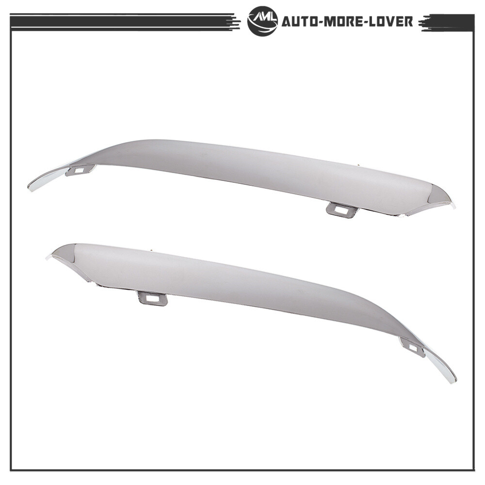 Chrome Plastic 2Pc Front Bumper Trim Set Engine For 2005-2010 Chrysler 300 5.7L