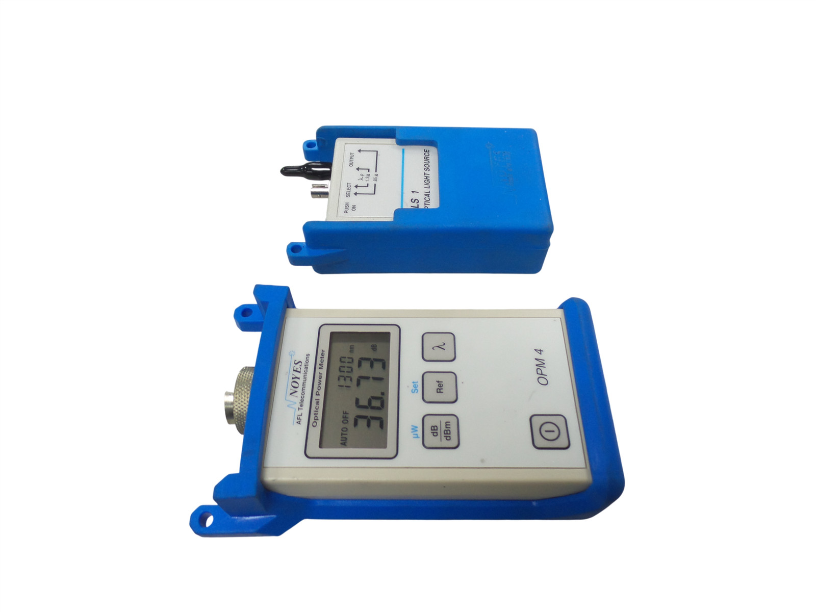 AFL Noyes OPM4-2C Optical Power Meter W/ OLS1-2 ST Optical Light Source