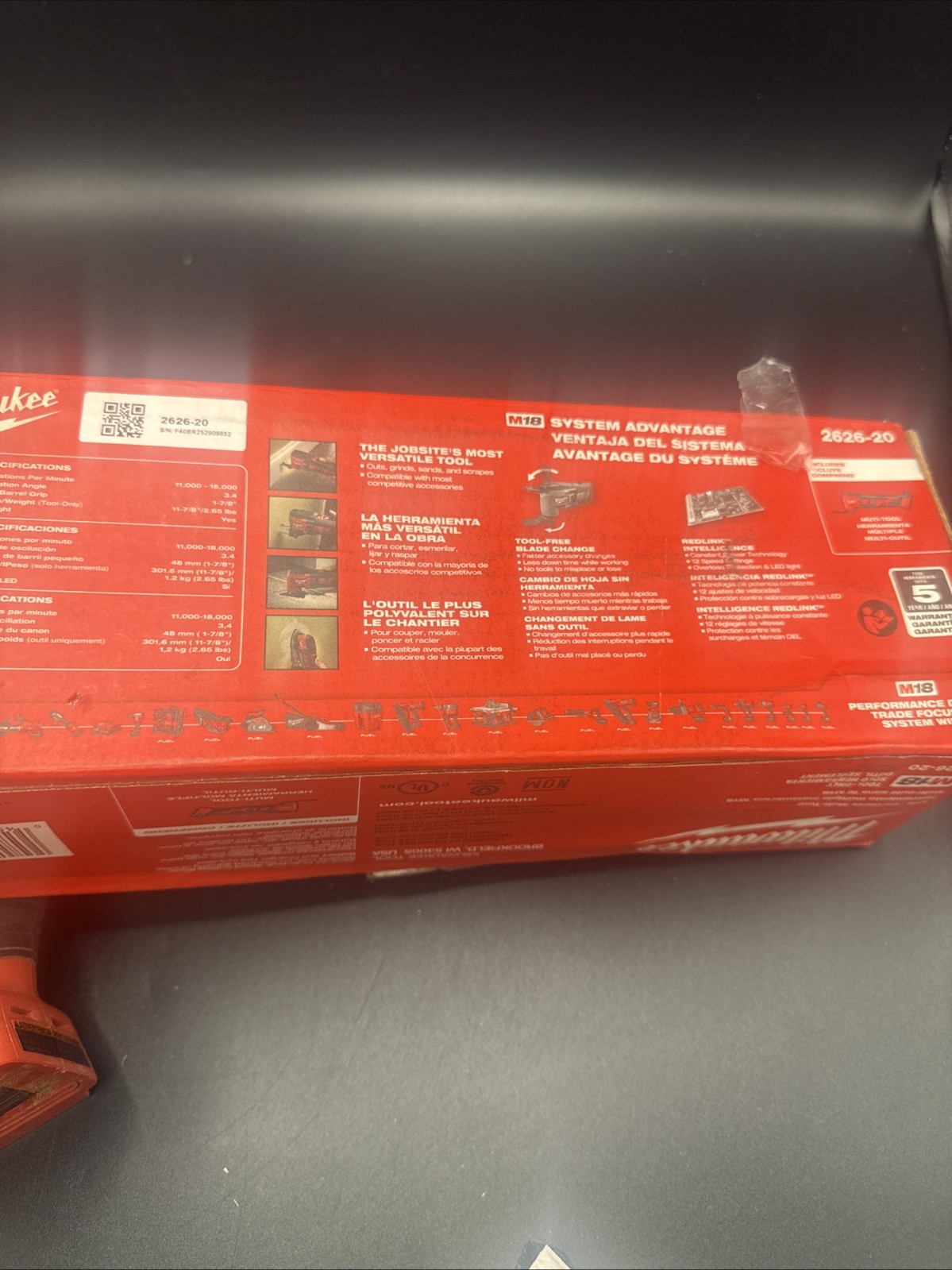 Milwaukee M18 18V Lithium-Ion Cordless Oscillating Multi-Tool (Tool-Only)