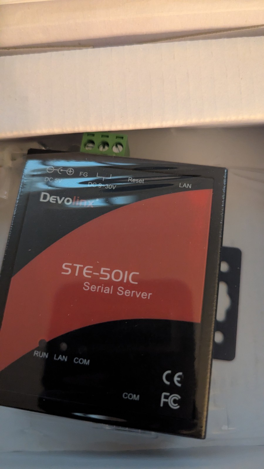 Devolinx STE-501C Serial Server, Ethernet/Serial Communication Standard
