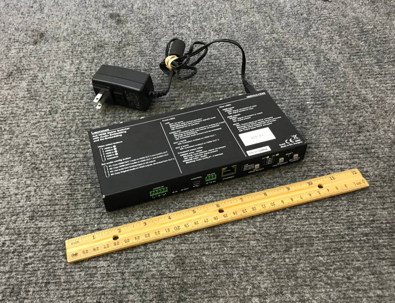 Lightware MMX4x2-HDMI HDMI Matrix Switcher w/ Adapter