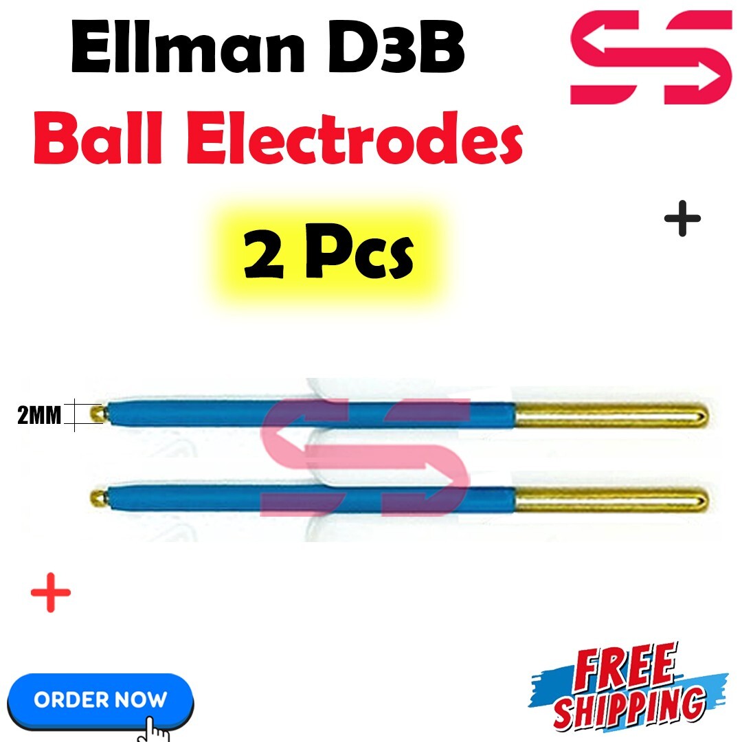 Ellman Surgitron D3B 2mm Reusable Ball Electrodes Compatible Replacement - CE
