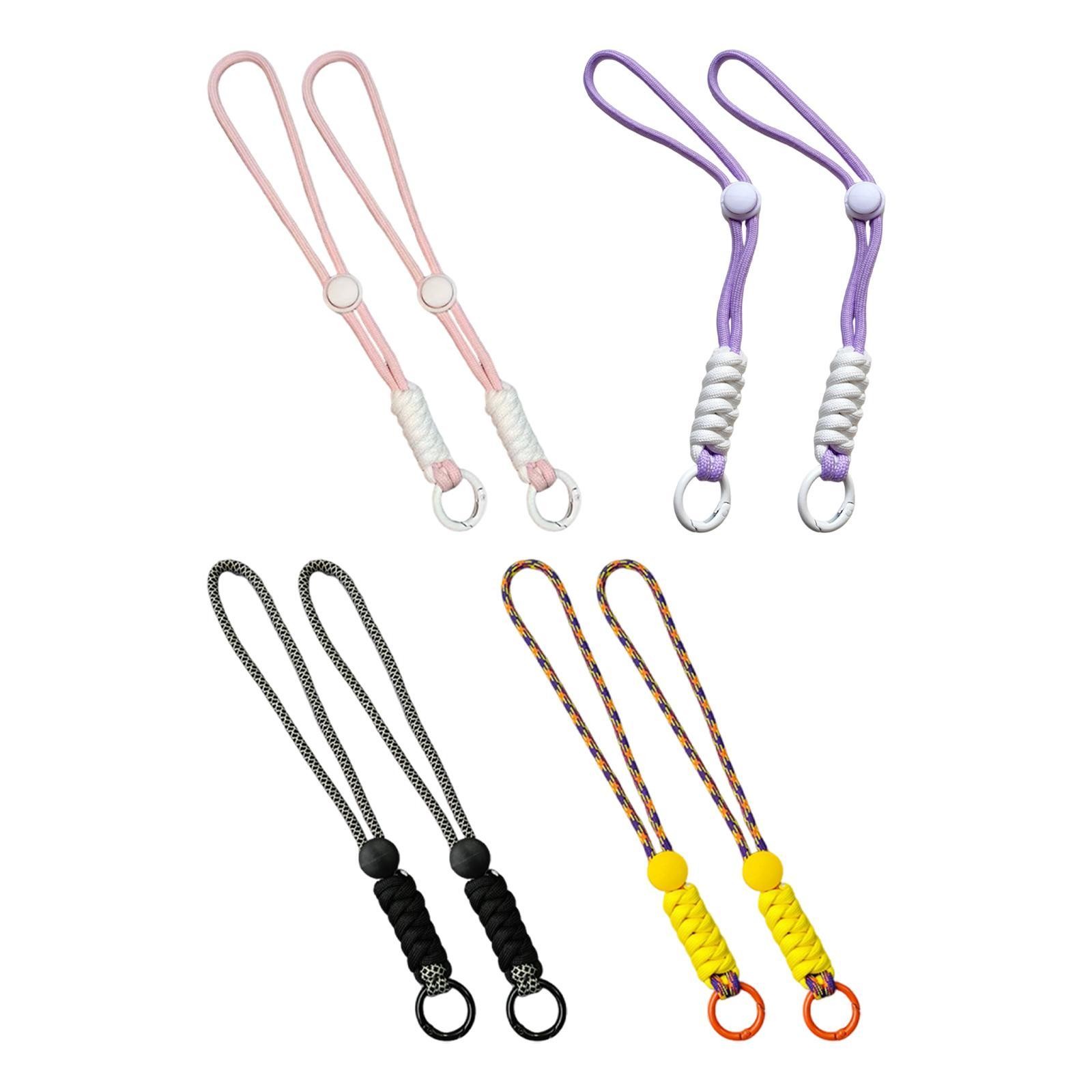2 Pieces Ski Gloves Wrist Straps Anti Loss Lanyard Elastic Rope Wristlet Straps
