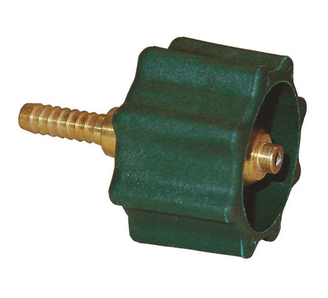 Qcc Connector 1-5/16 in. F-Acme x 1/4 in. Hosebarb with Excess Flow 200,000 BTU