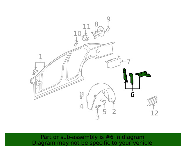 Genuine GM Filler Panel 89022982