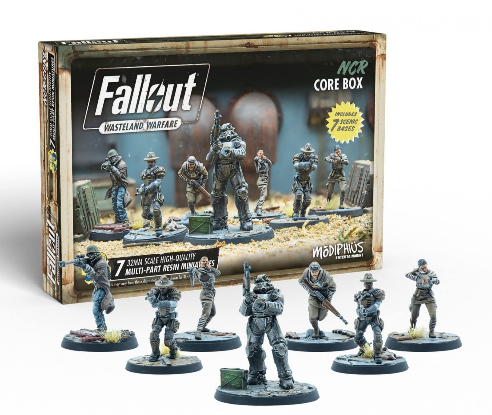 Modiphius Entertainment Fallout Wasteland Warfare NCR Core Miniatures Box