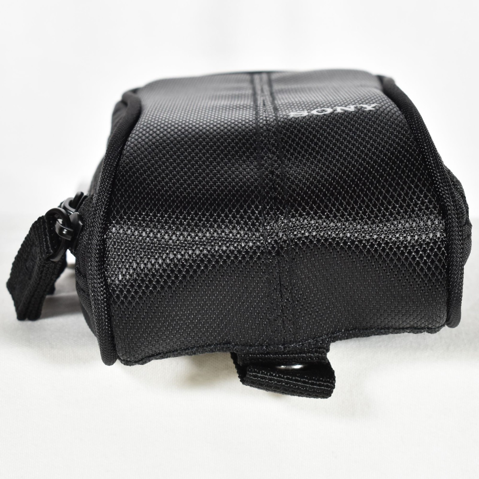 Sony LCS-CSW Soft Camera Case Black Belt Loop Memory Card Pocket Compact Pouch