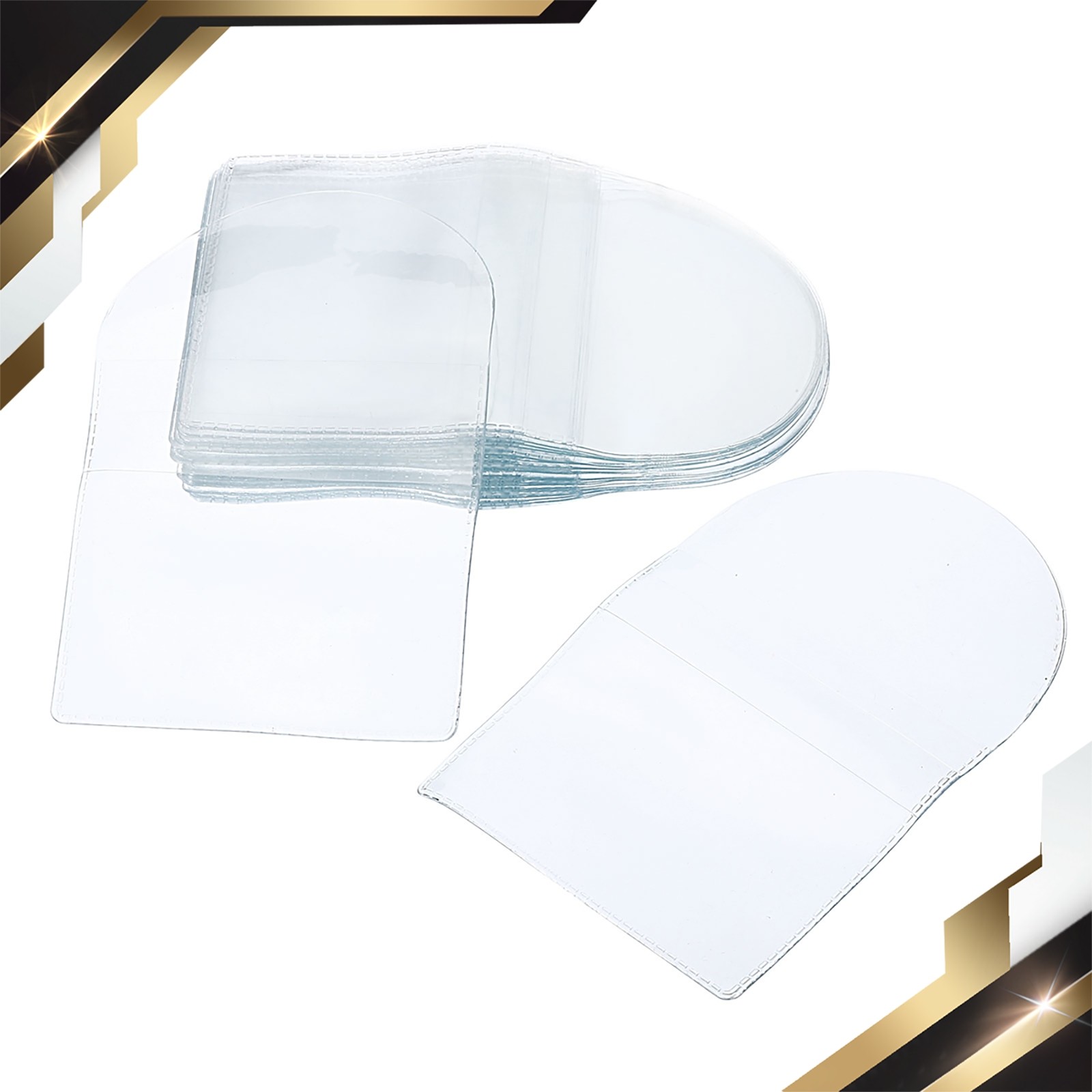 25Pack 3" x 3" Coin Sleeves Holders Pocket Coin Flip Coin Protector Pouch Clear