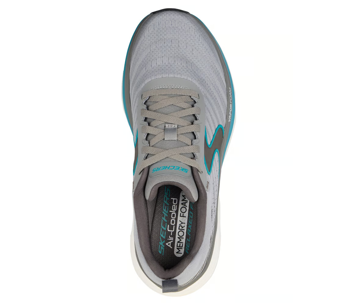 Man Skechers Relaxed Fit D'Lux Vapor - Gallor 233062 Gray/ Turquoise Brand