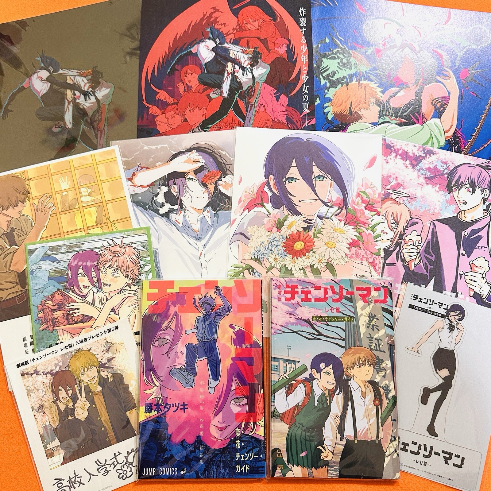 Chainsaw Man Reze Arc Theater Bonus Complete Set of 10 + Pamphlet + Mini Poster