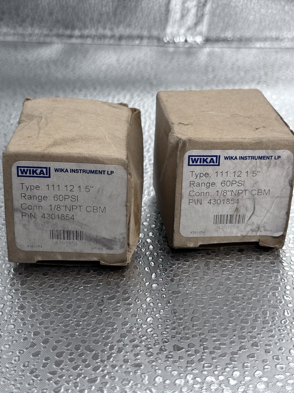 Lot Of 2 Wika Instrument 111.12 1.5 Inch / Part # 4301854