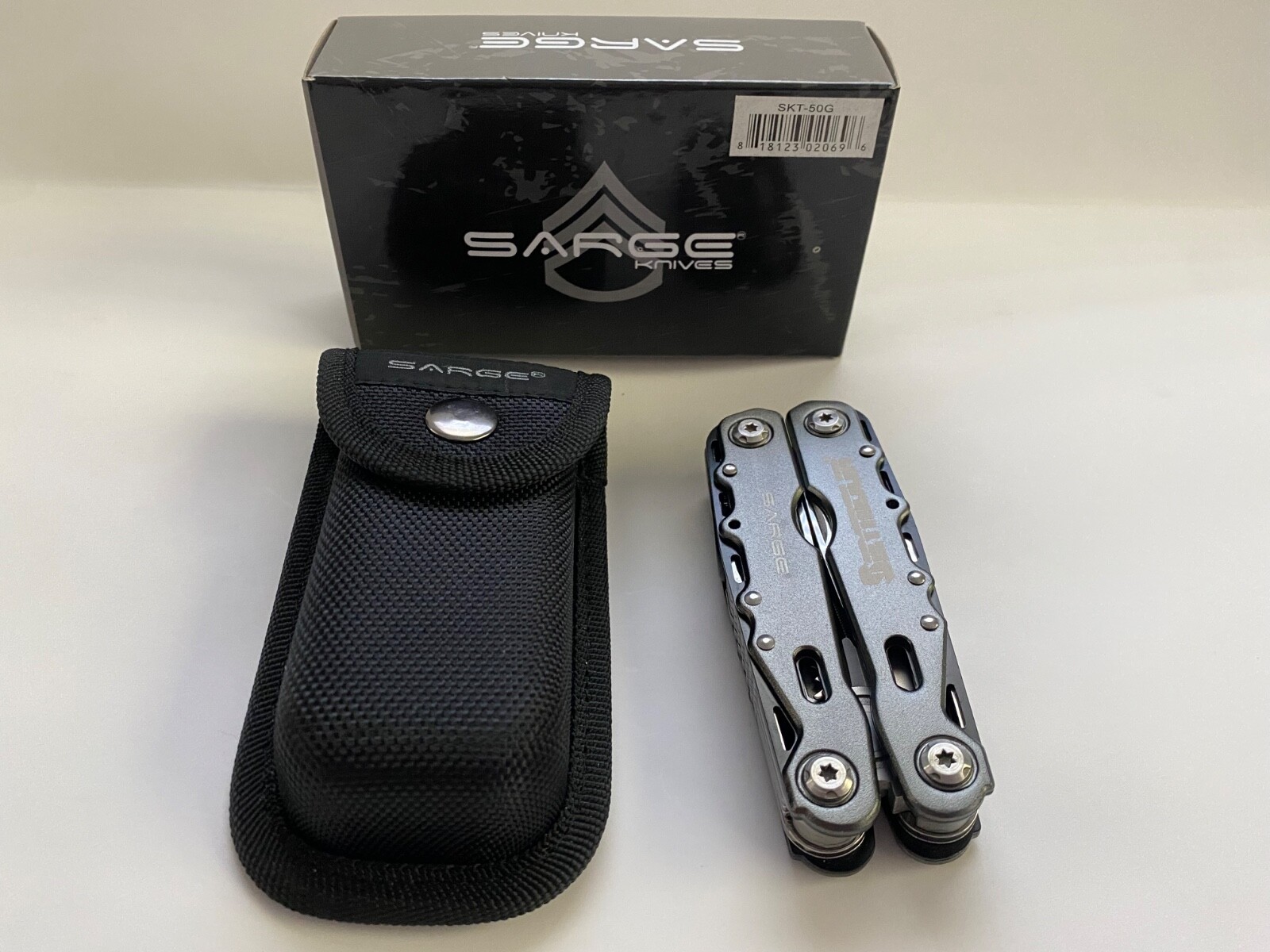 Sarge Knives Multi Tool 14 Tools New With Box & Pouch SKT-50G