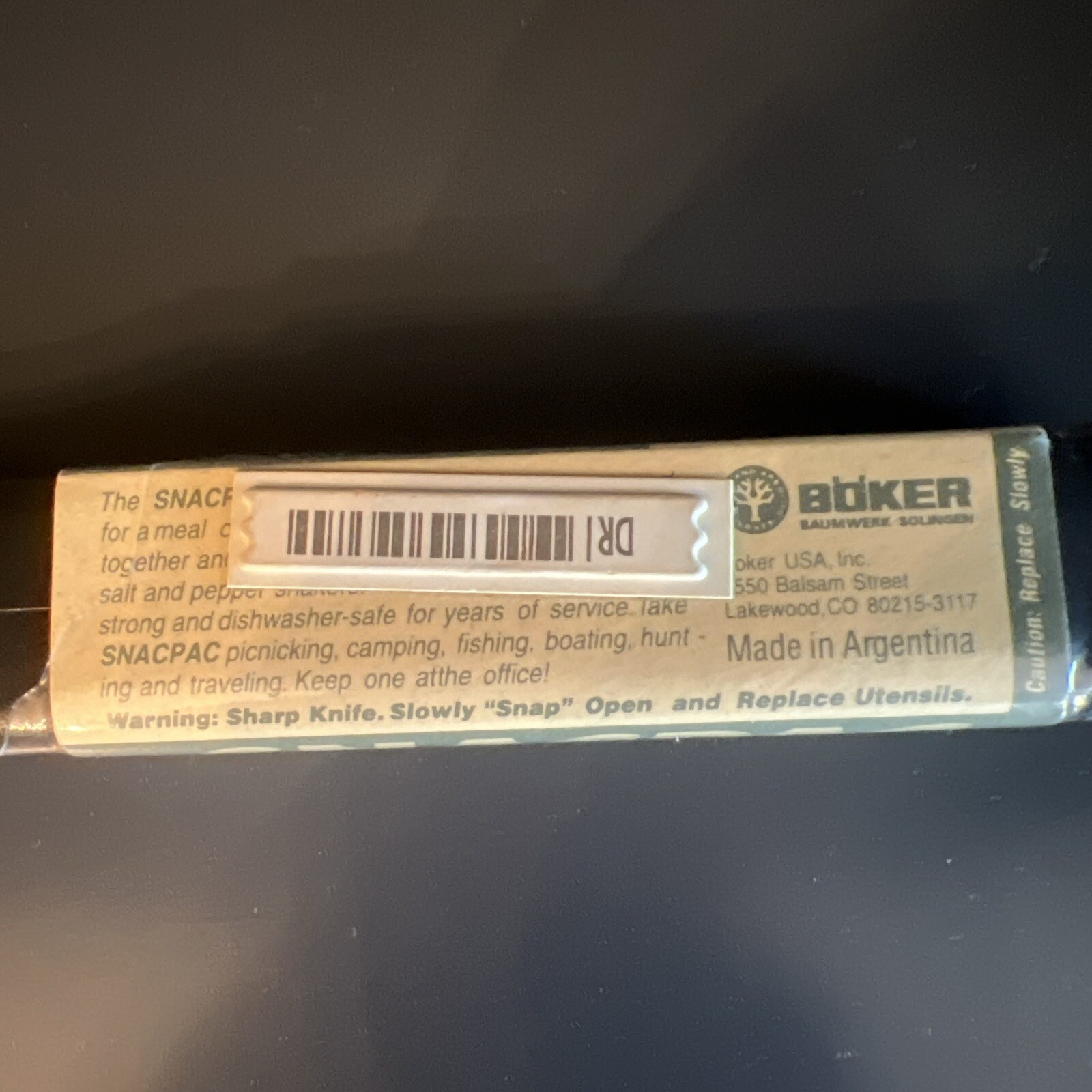 EDDIE BAUER VINTAGE BOKER SNACPAC CAMPER KNIFE SPOON FORK, New