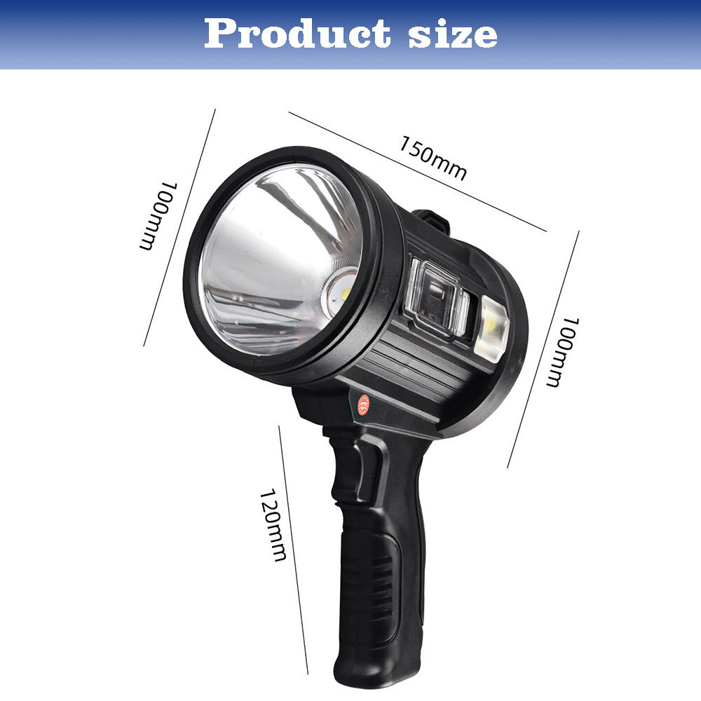 Super Bright LED Flashlight Rechargeable LED Work Light Handheld General Light