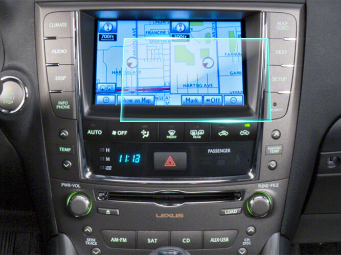 Crystal Clear Screen Protector for 2012 Lexus IS350 Vehicle Navigation