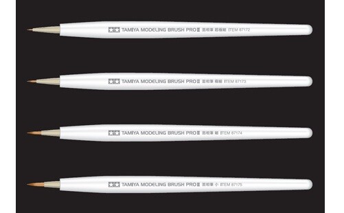 Tamiya Modeling Brush Pro II Pointed Brush Craft Tool Plastic Model Figure Paint