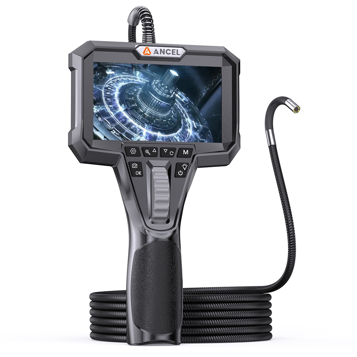 ANCEL AN301 Two-Way Articulating Borescope 6.2mm Industrial Endoscope Camera