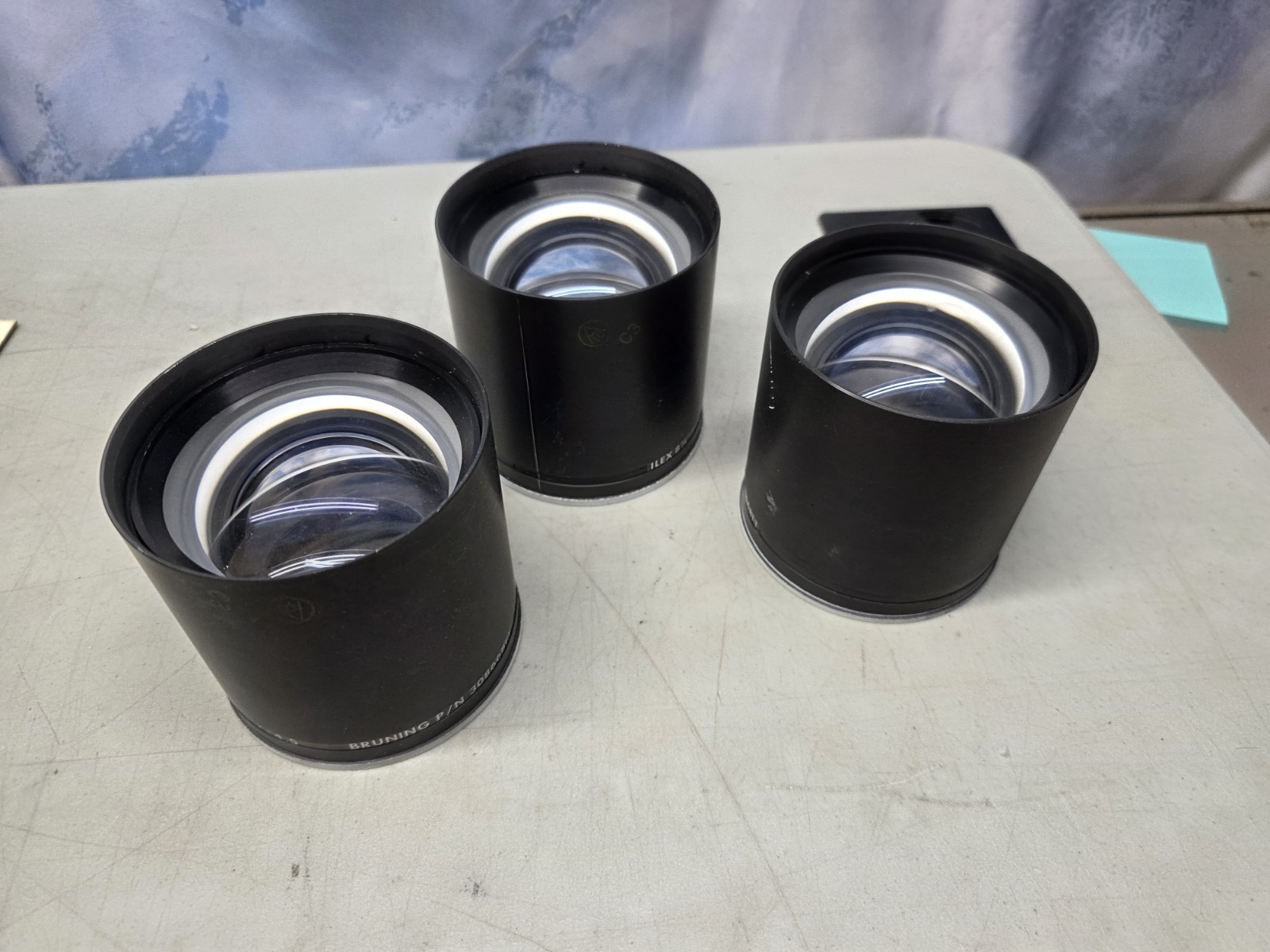 🔥 (3) Three Bruning Lens Made By ILEX 8 1/4" f:4.5 Model #3086681:1  3 Ibs Each