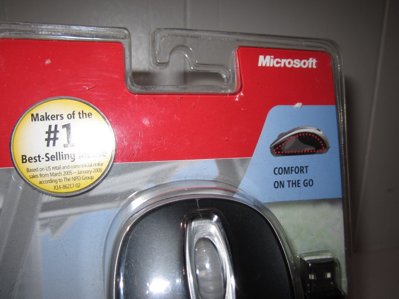Microsoft Wireless Notebook Optical Mouse 3000 PC Windows/Mac Brand New