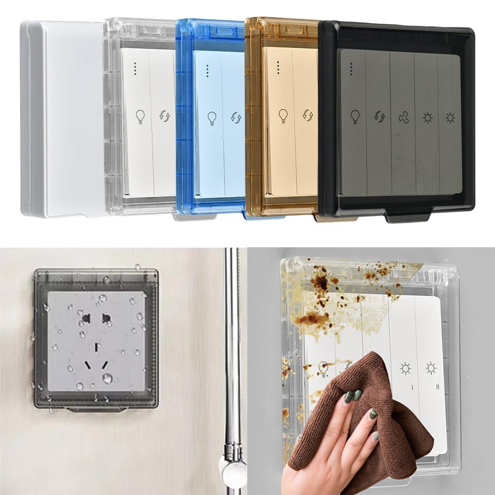 3 Pack Waterproof and Dustproof Switch Covers for 86 Type Wall Sockets