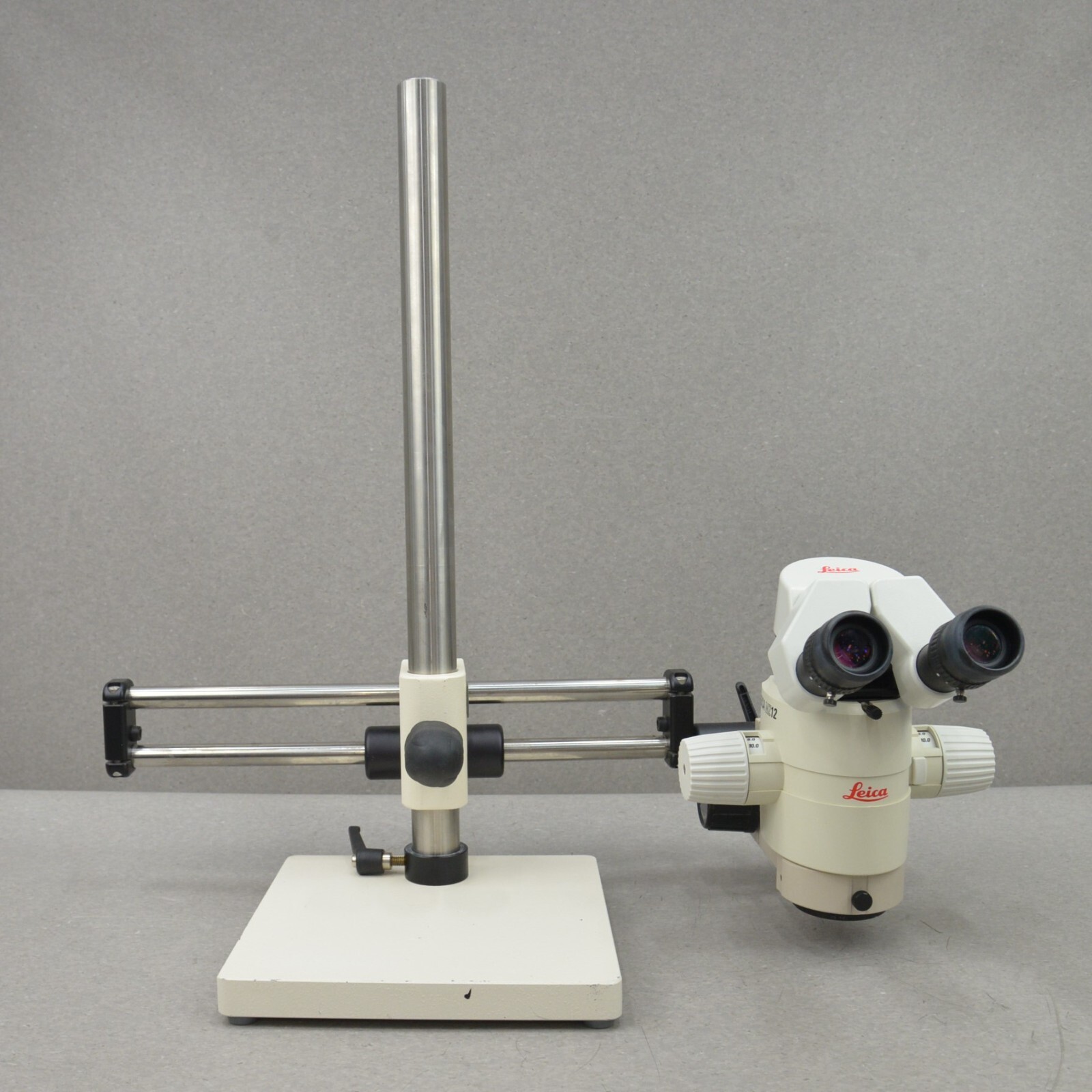 Leica MZ12 Binocular Stereo Zoom Microscope on Diagnostic Instruments Boom Stand