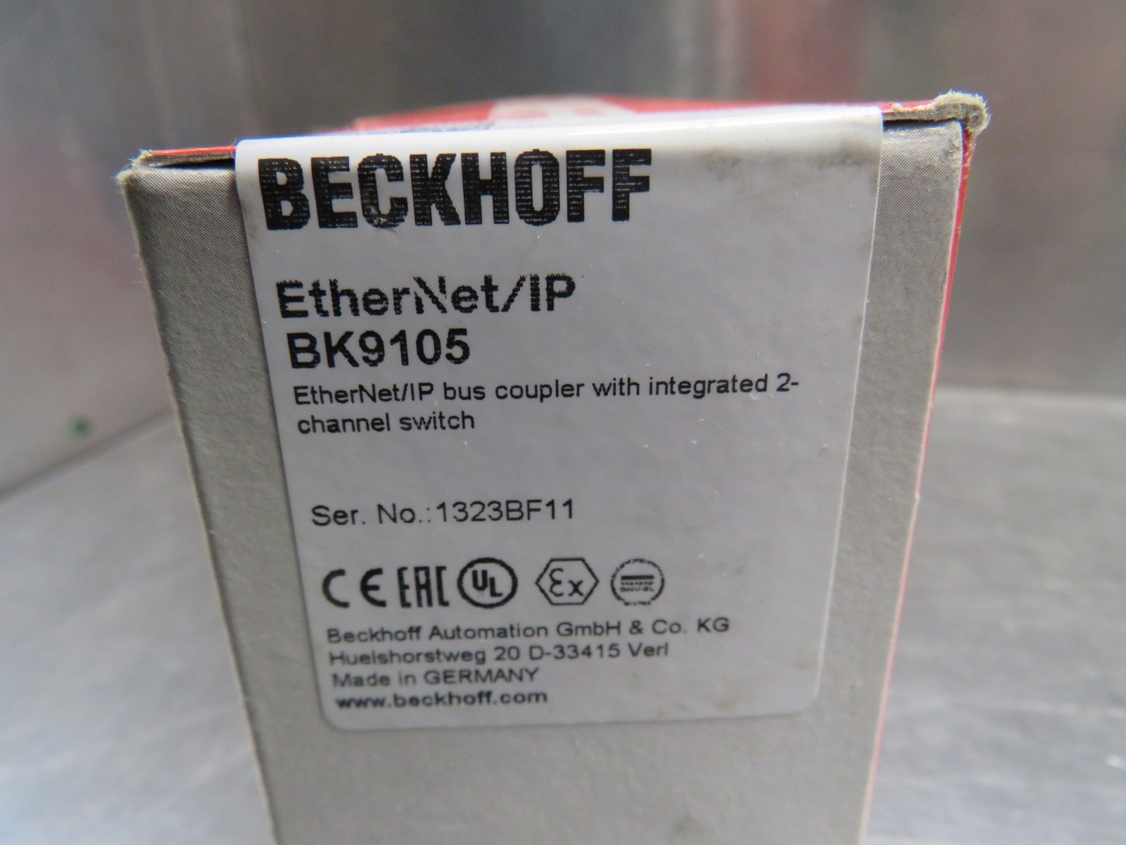 Beckhoff BK9105 EtherNet/IP Bus Coupler