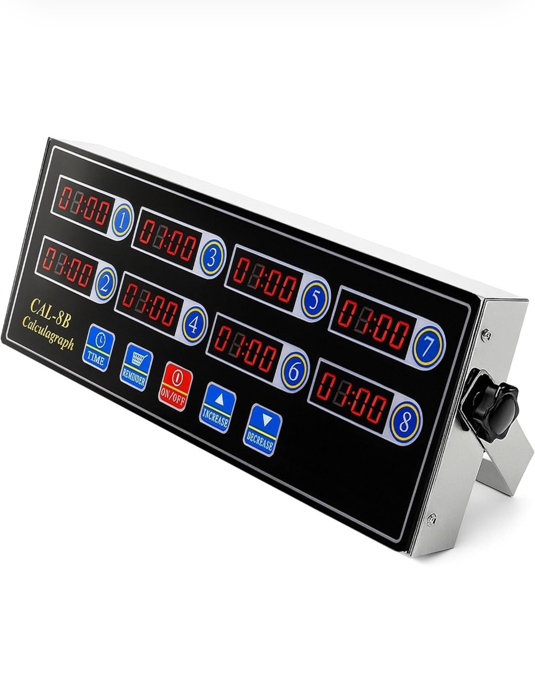 BEAMNOVA 8-Channel Digital Kitchen Timer Commercial Cooking Fryer Reminder Lo...