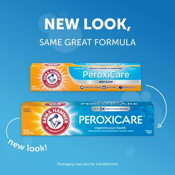 ( 4 PACK ) Arm & Hammer PeroxiCare Tartar Control Fluoride Toothpaste Mint