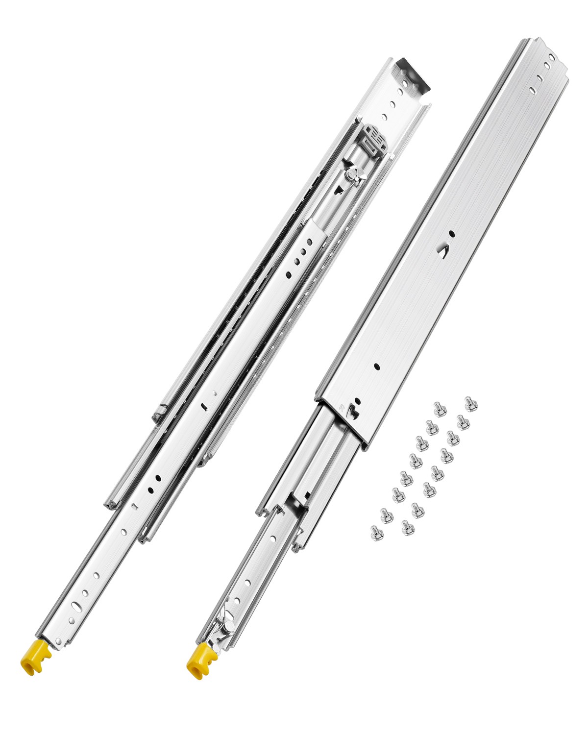 1 Pair Heavy Duty 28" Soft-Close Drawer Slides Ball Bearing Full Extension