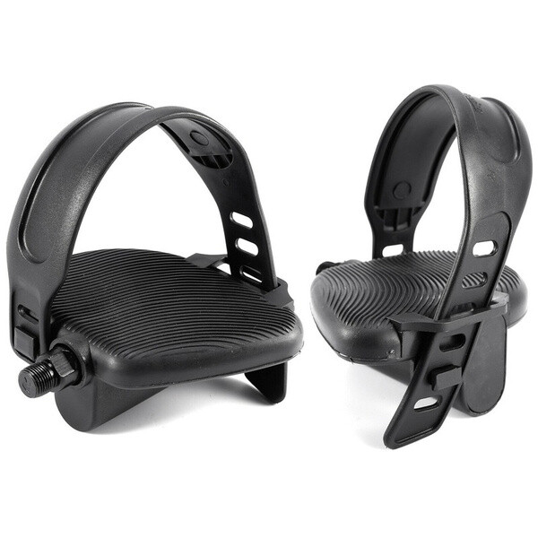 Pair Schwinn 215P 220P Recumbent Bike Pedals Half Spindle SCH215 - 1/2" Inch