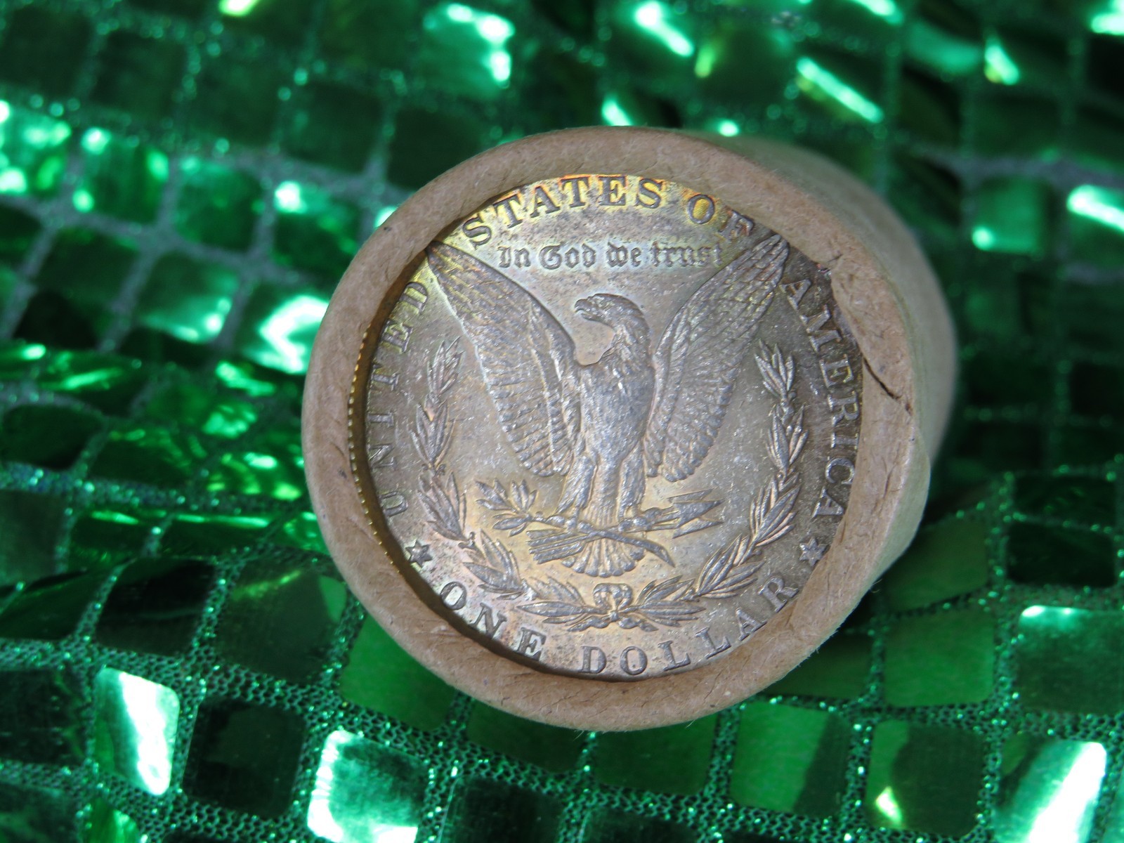 20 UNCIRULATED BU Coins Morgan Dollar RoLL TONING P END /CC END BESTEVER #5010