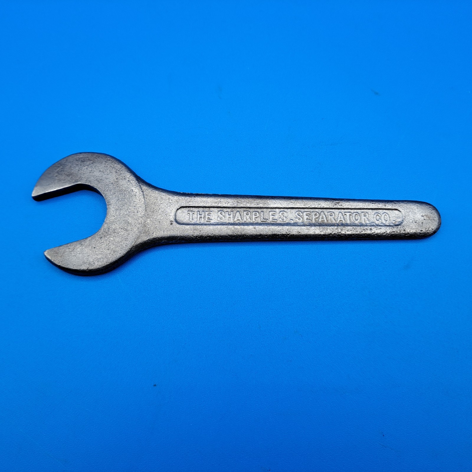 Vintage The Sharples Separator Co Single Open End Wrench, Tubular