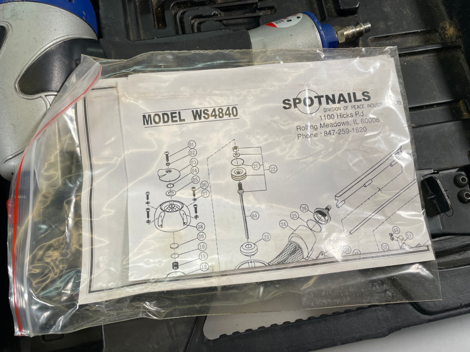 Spotnails The Striker WS4840 Gauge Staple Gun Nailer with Case
