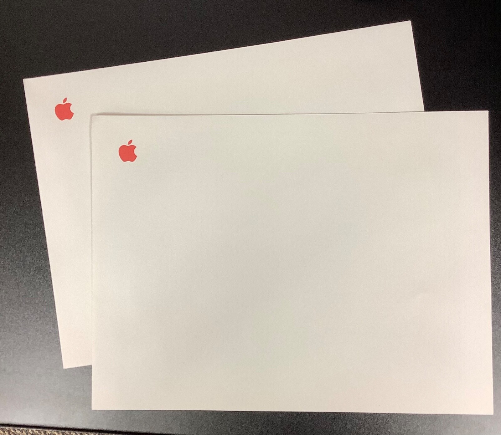 Vintage Apple Macintosh Computer Red Logo 12” x 9” Envelope * Set of 2