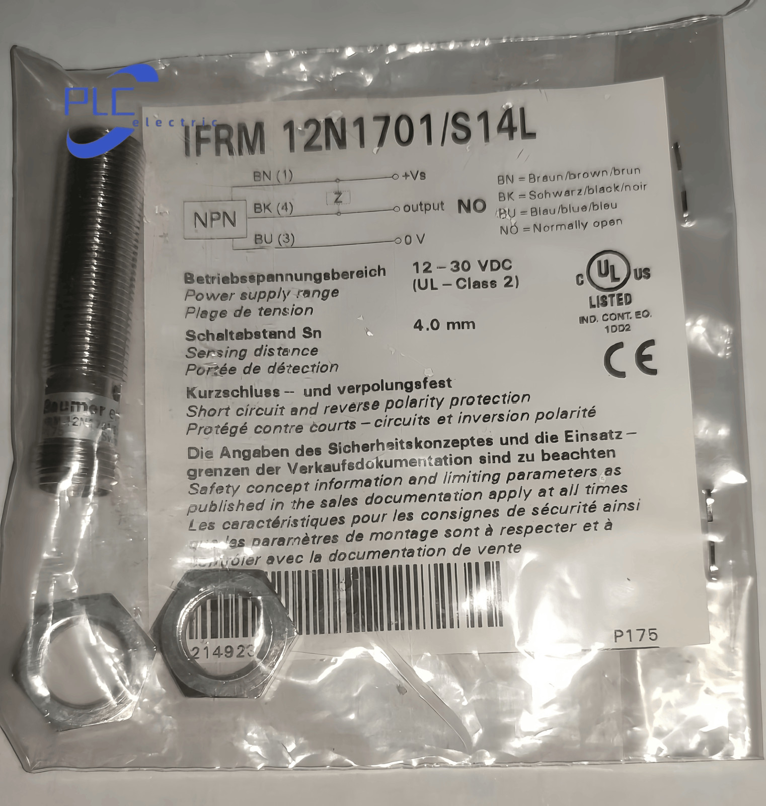IFRM 12N1701/S14L Baumer sensors and proximity switches brand new free shipping
