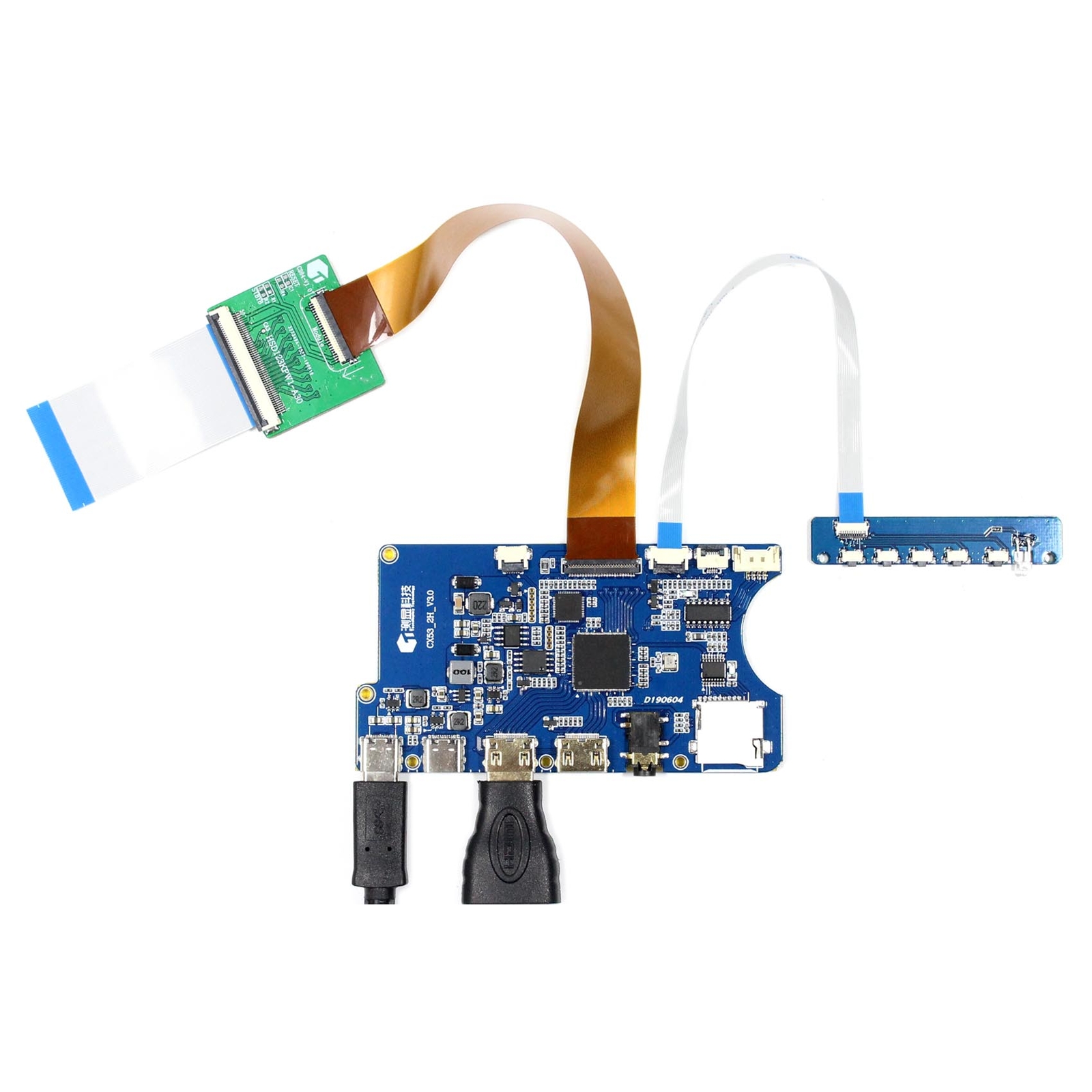 HD MI Type C TF LCD Controller Board For 12.3in HSD123KPW1 1920x720 LCD Screen