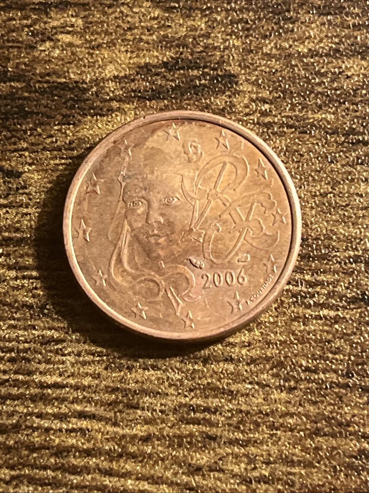 2006 France 5 Five Euro Cents Actual Coin TK9272*