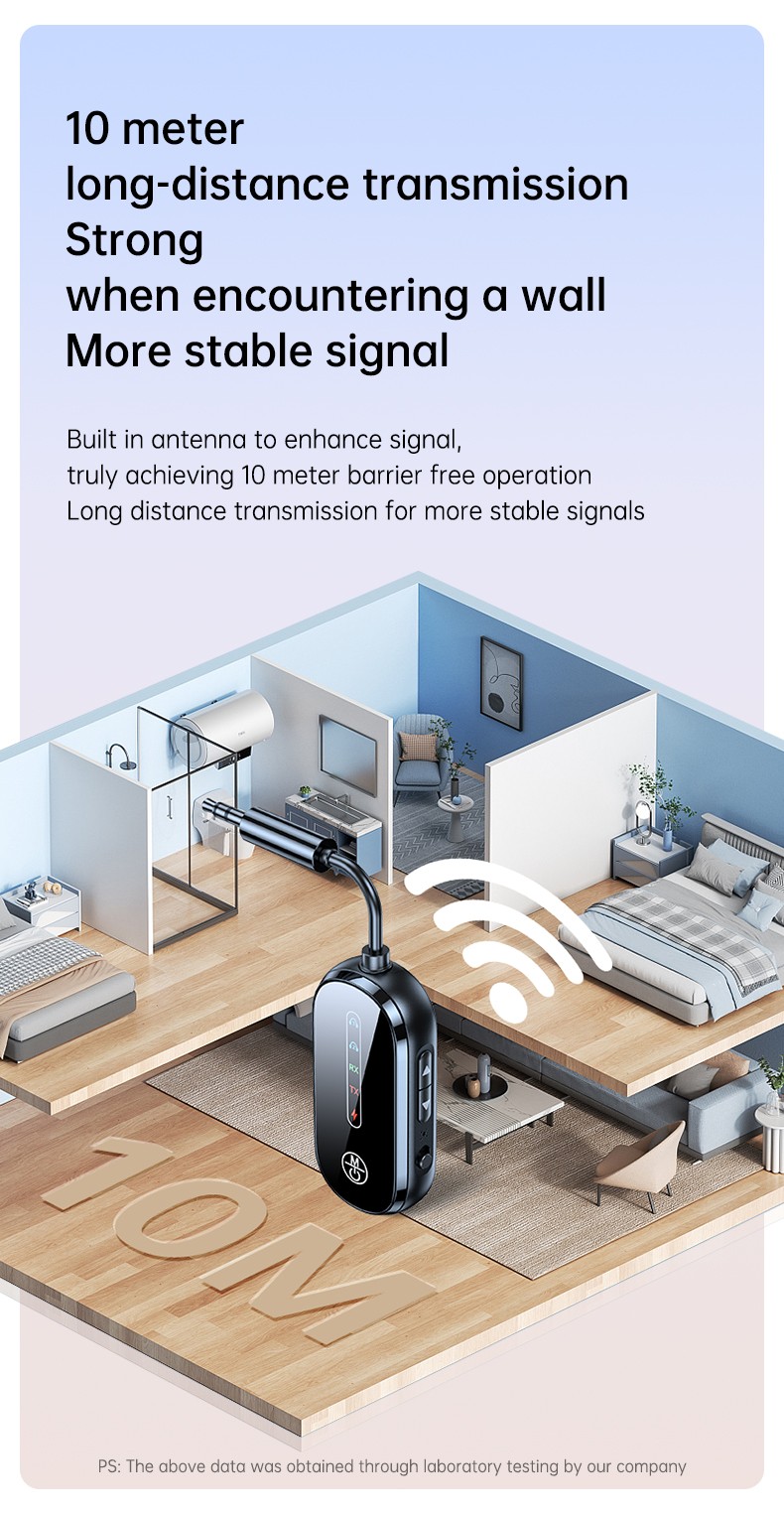 Bluetooth-Compatible 5.4 Audio Adapter Bluetooth-Compatible Receive Send 2-in-1
