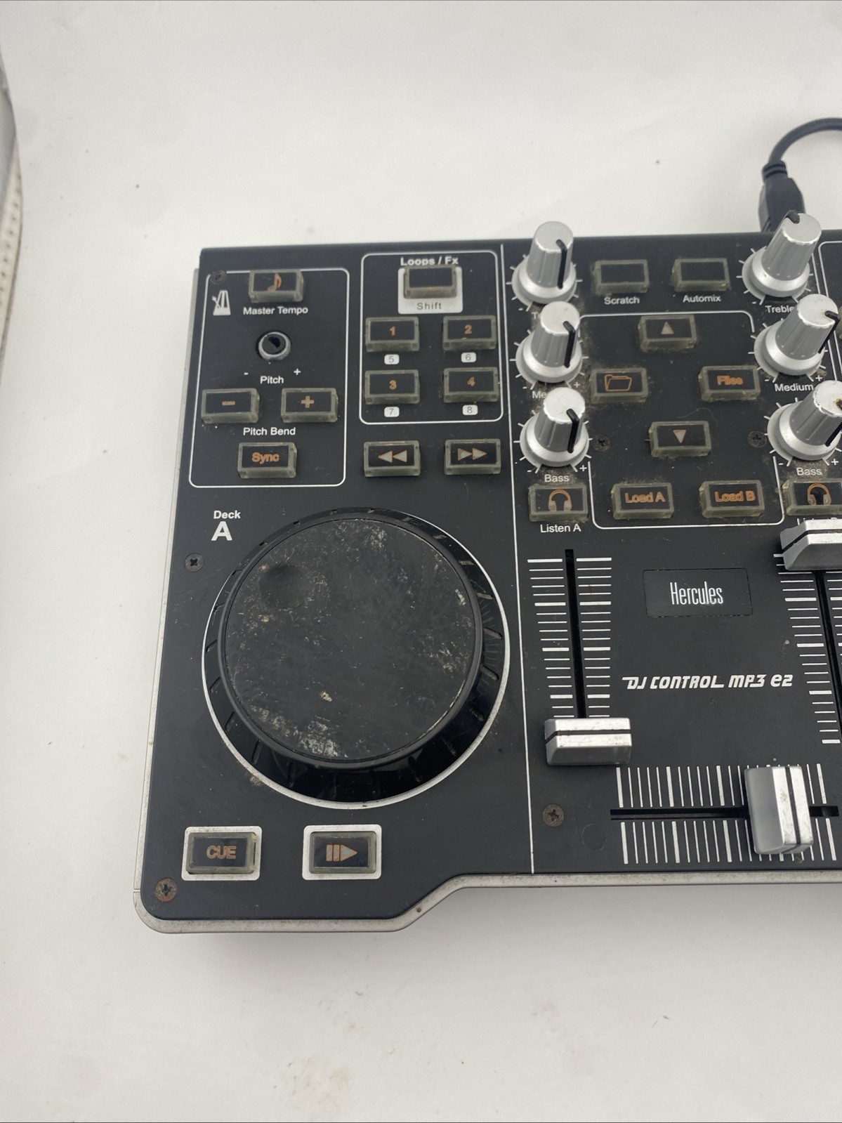 Hercules DJ Control MP3 E2 DJ USB Powered Controller - Not Fully Tested