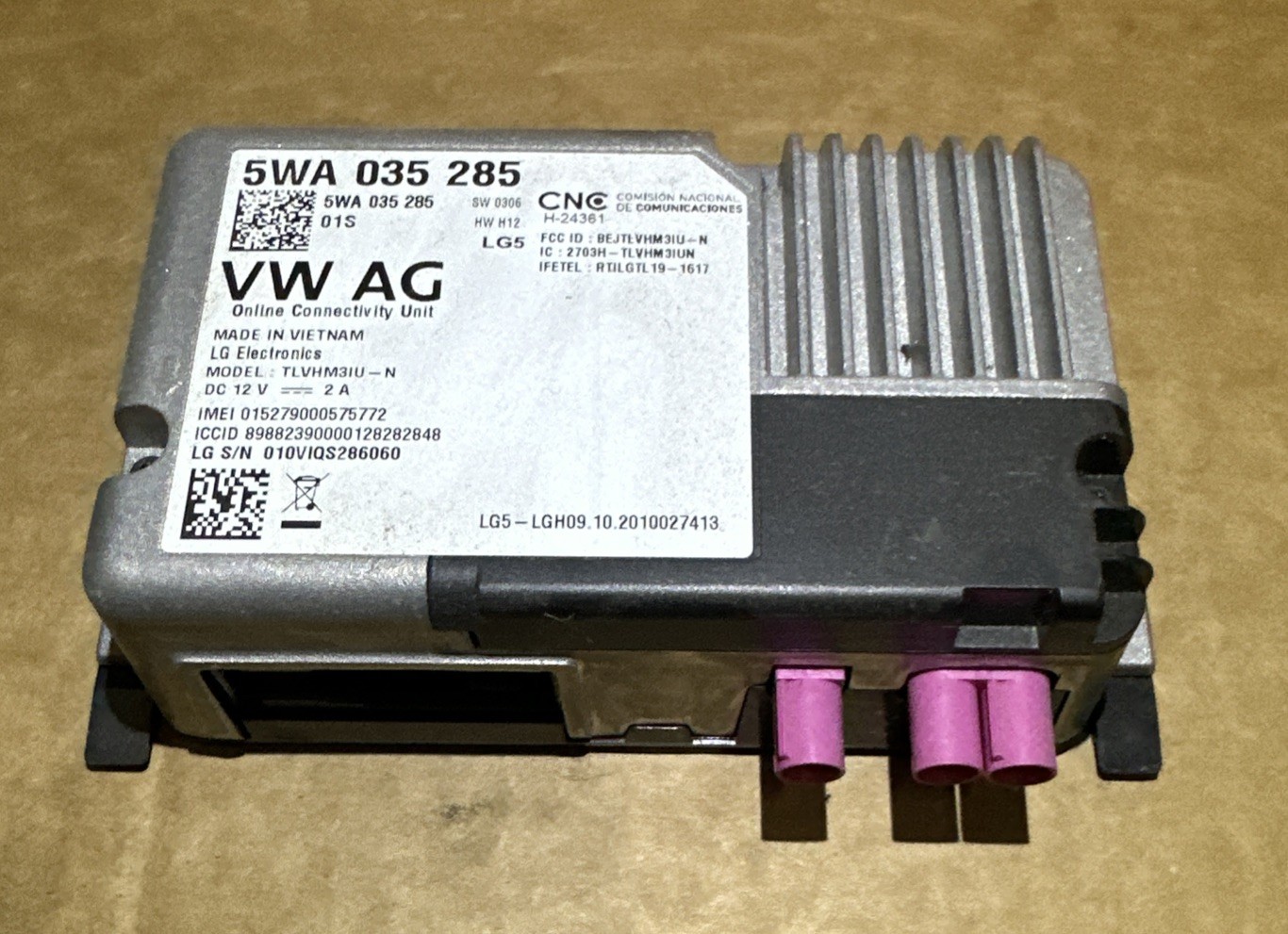 NEW Telematics Communicaion Control Module VW Taos Tiguan 2023 2024 5WA035285C