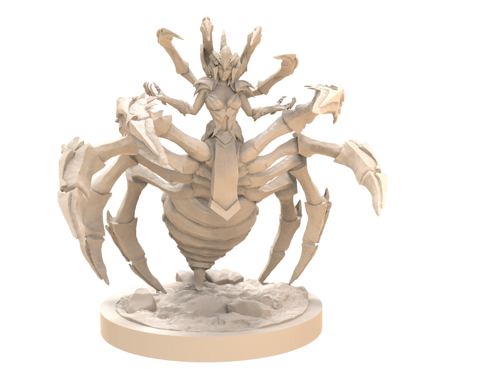 Dungeons & Dragons Playable Character - Female Silkmist - Spider queen