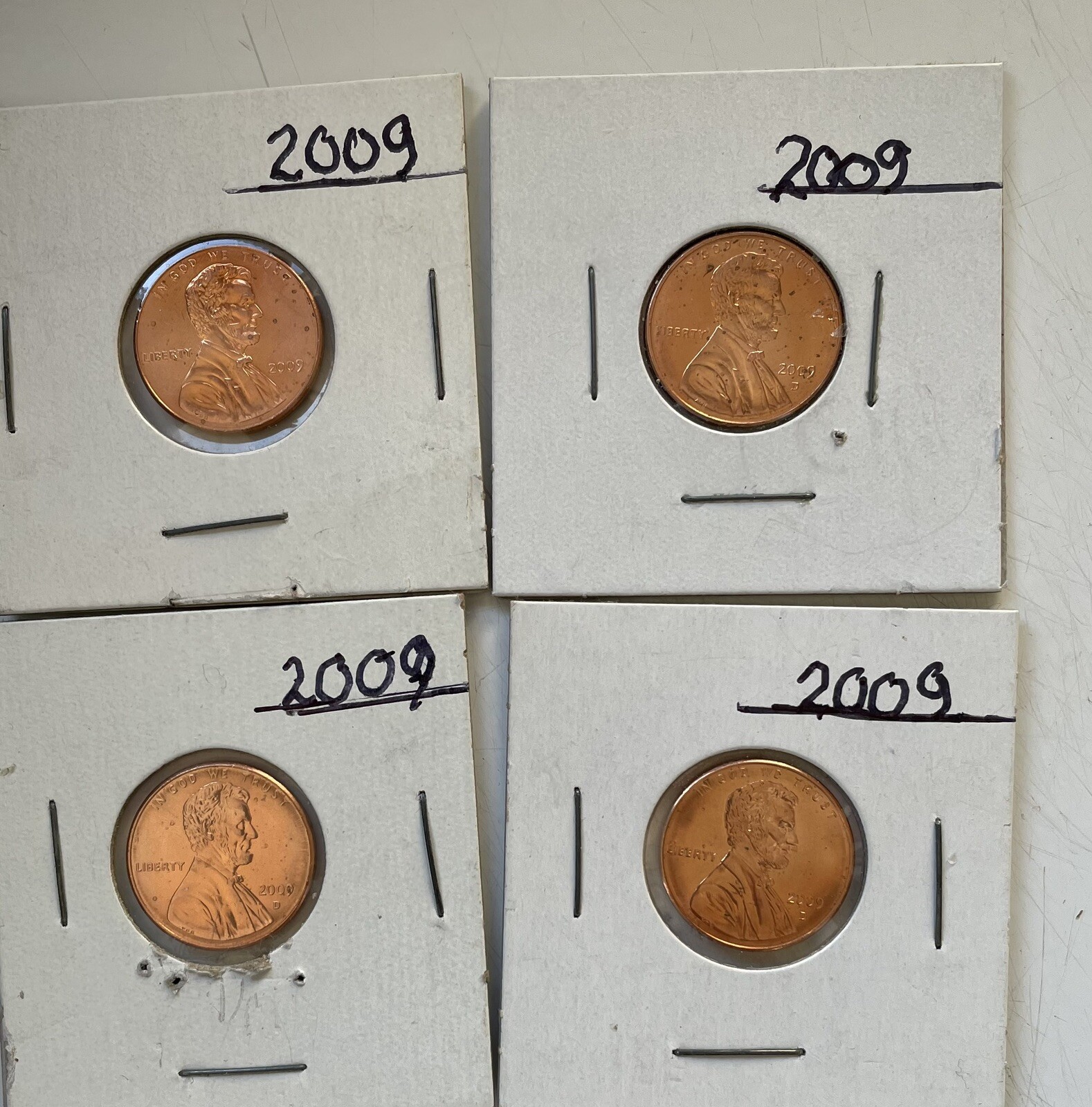 2009 P Lincoln 4 Coin Cent Set Uncirculated