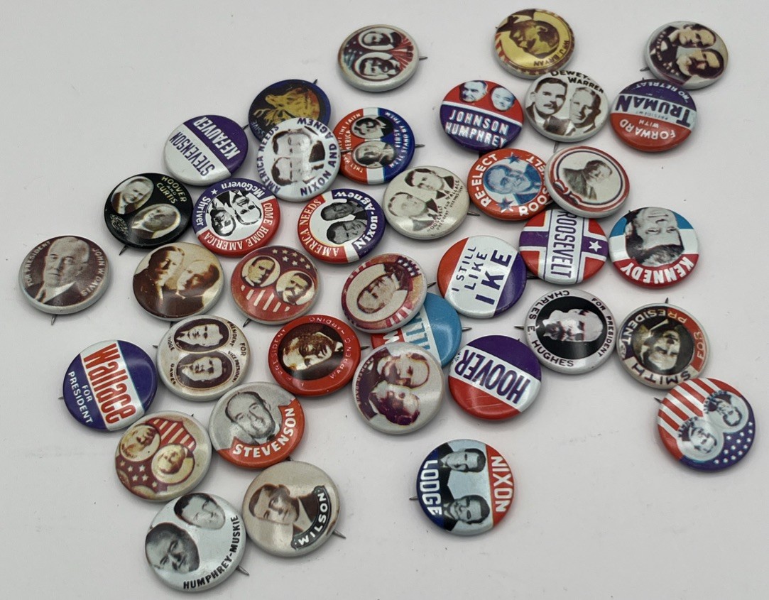 1976 Reproduction Presidential Campaign Pins Buttons Lot of 37