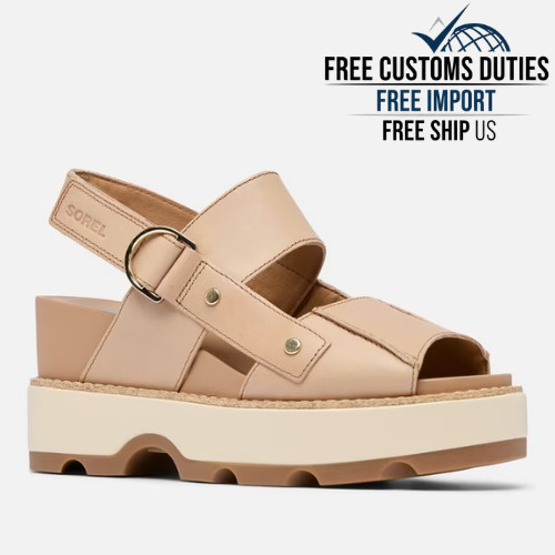 SOREL JOANIE™ IV Women's Sandal Wedge Comfort and Lightweight Honest Beige/Gum 2
