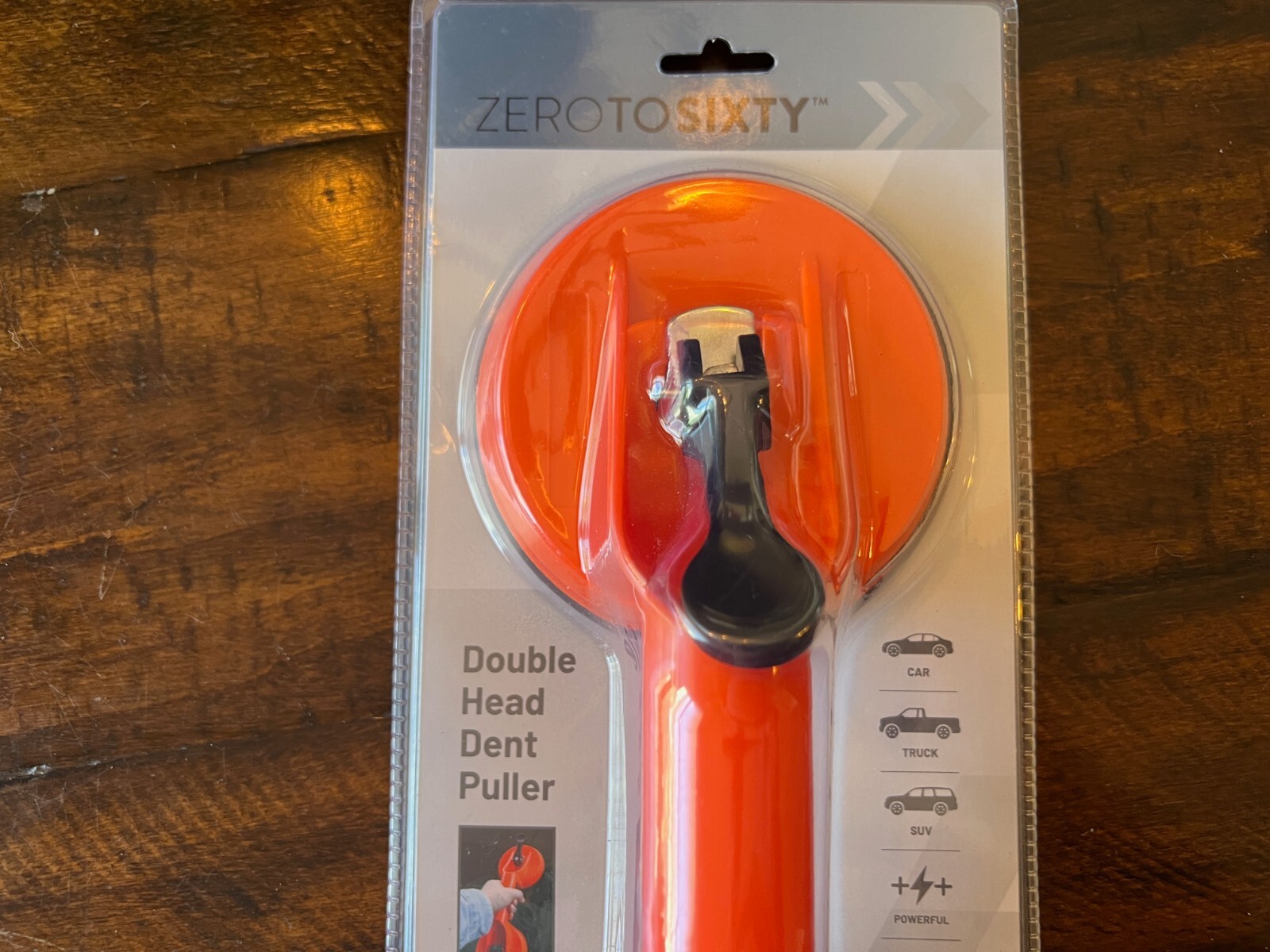 DENT PULLER Double ZERO TO SIXTY Auto Repair Strong Suction Cups Grip Handle NEW