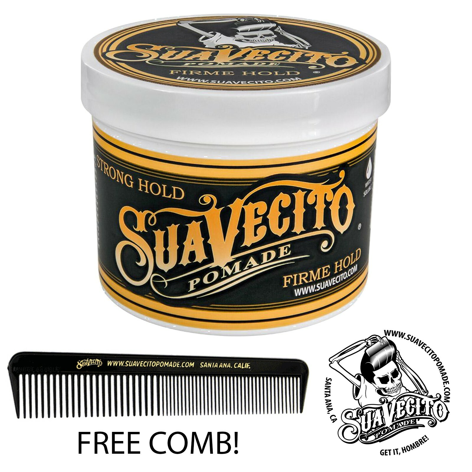 Suavecito Firme Strong Hold Pomade 32 oz. Jumbo Tub
