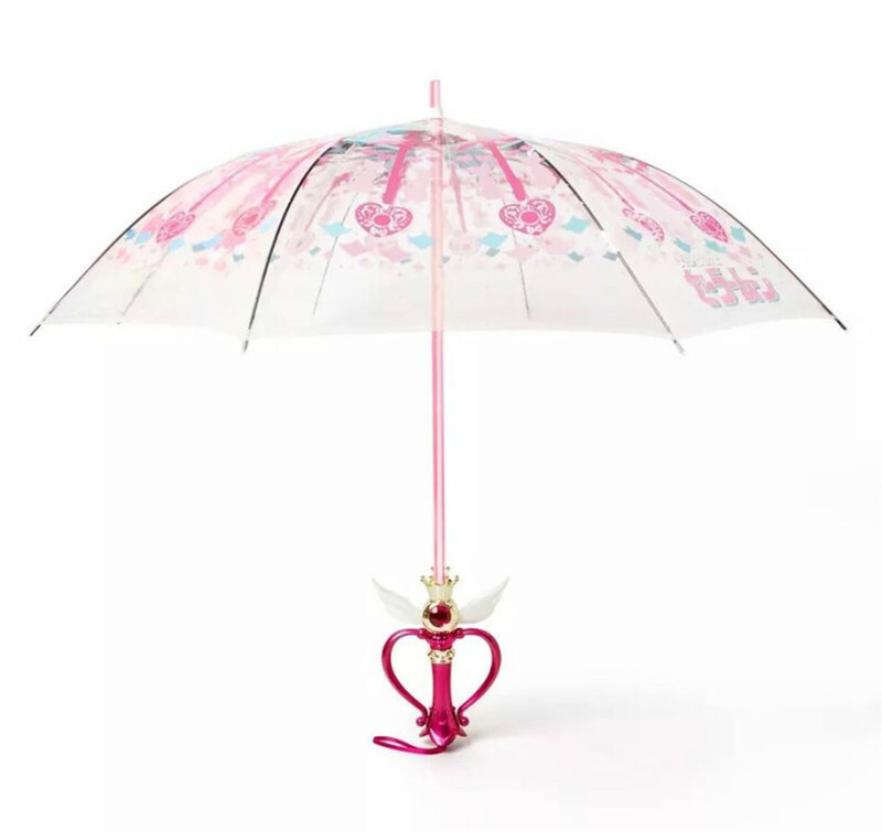Sailor Moon Umbrella Magic Wand Sun Umbrella LED Night Cartoon Cane New Girl
