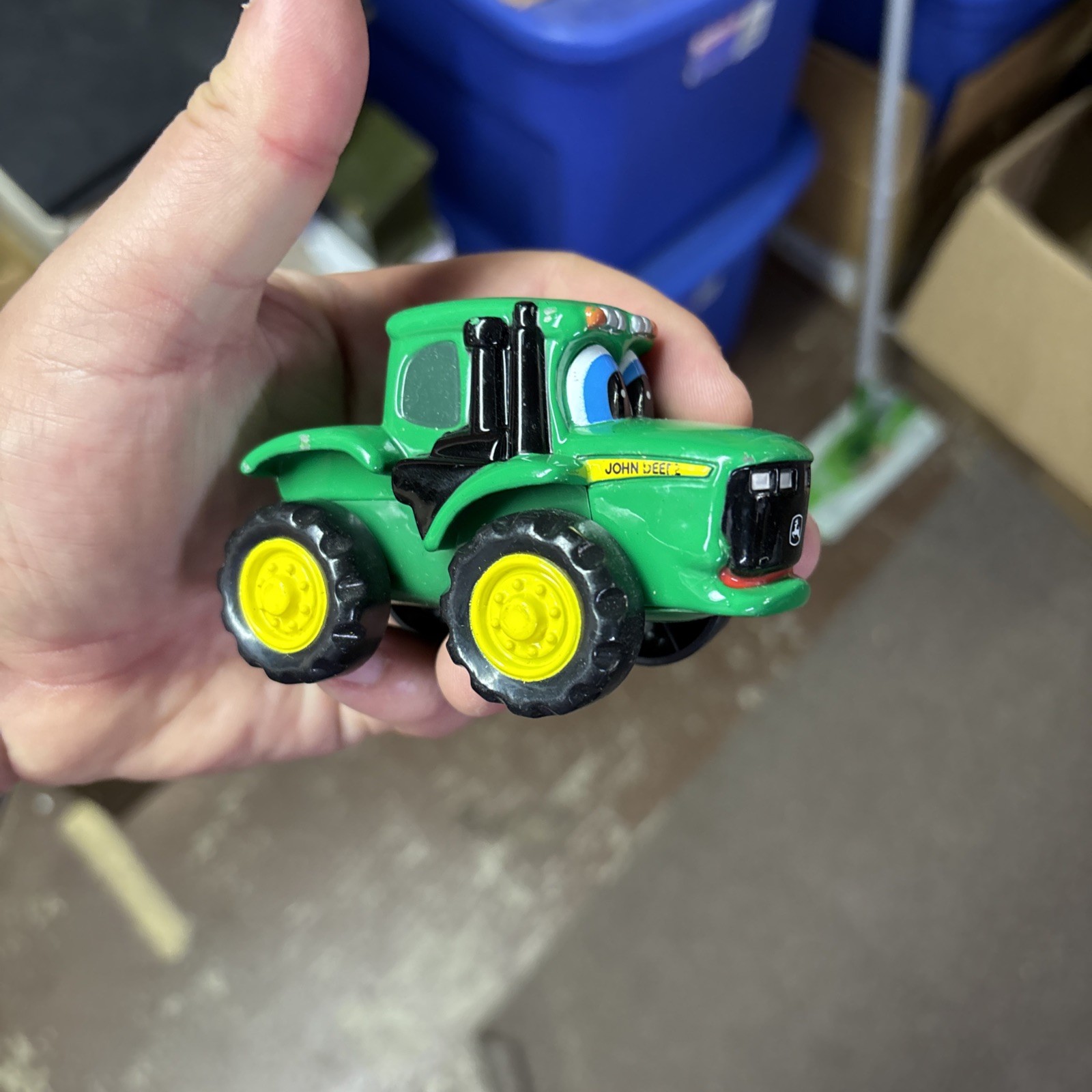 Ertl John Deere Diecast Metal Tractor with Big Eyes