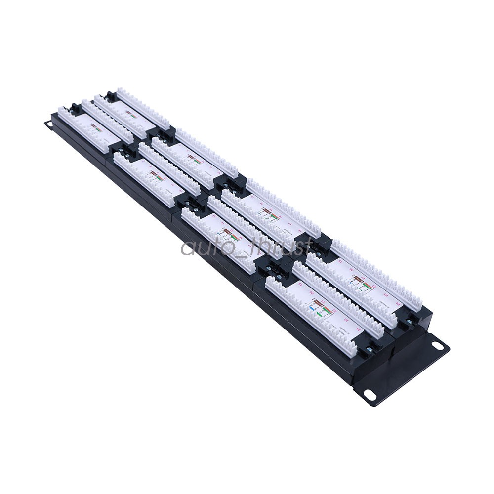 Leviton 69586-U48 eXtreme 6+ Universal Patch Panel, 48-Port, 2RU, CAT 6. READ